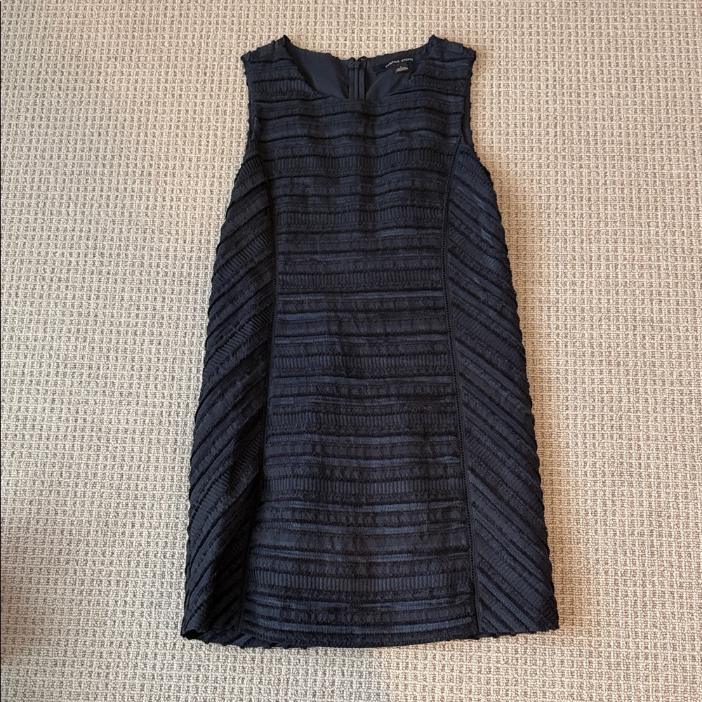 Cynthia Steffe Textured black Sleeveless Mini Dress